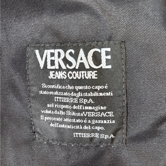 Versace Jeans Couture Collection Black fitted trench style coat - Picture 7 of 13
